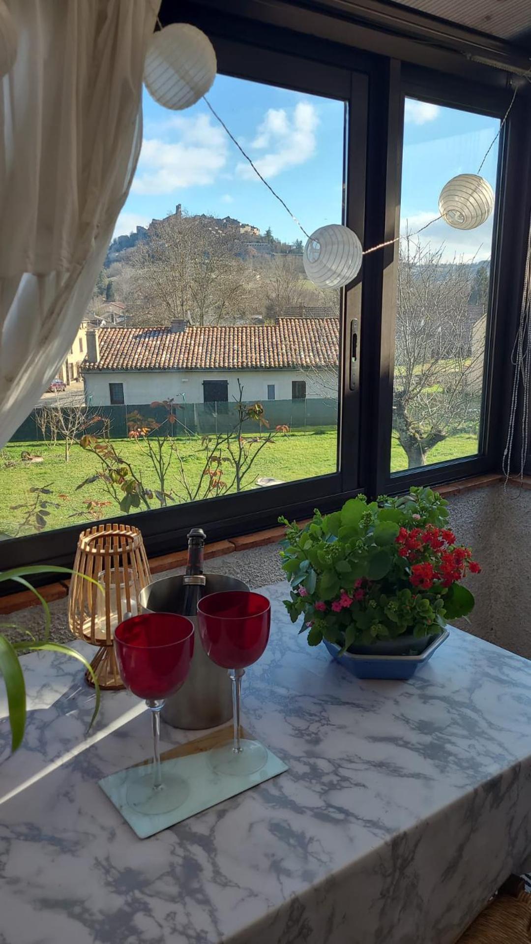 La Jolie Vue Et La Maison De La Tour- Cordes-Sur-Ciel Les Cabannes  Zewnętrze zdjęcie